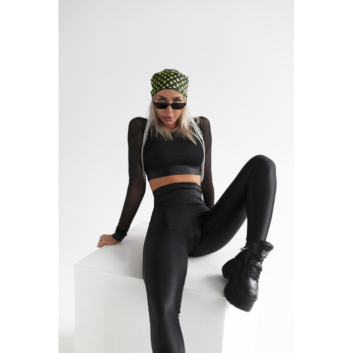 Легінси BLACK LEGGINGS WITH DETAIL ON THE BACK