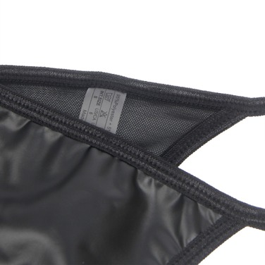 Комплект пояс для панчіх з трусиками StarNight, чорний, S