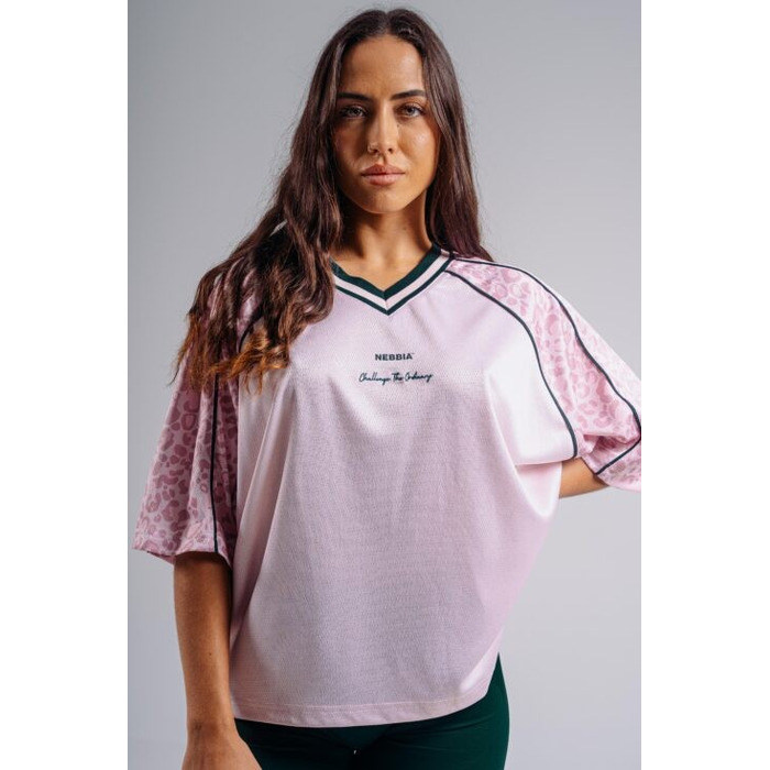 Футболка Nebbia Oversized T-Shirt '97 PRIMAL Pink Leopard 862