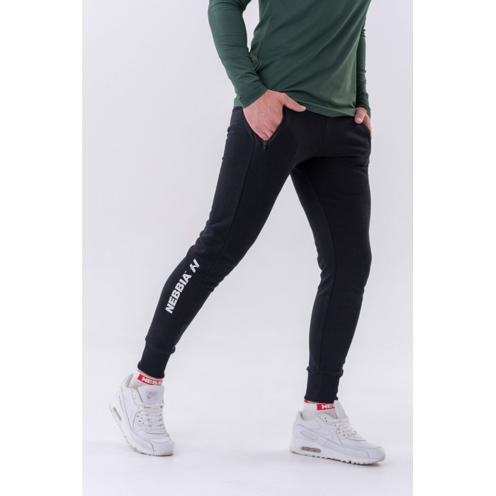 Штани Slim sweatpants with zip pockets 'Re-gain” 320 Black