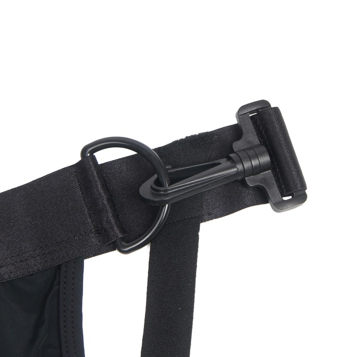 Чоловічий топ з довгим рукавом Star Night та труси з відкритим доступом, чорні, M