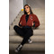Бомбер Nebbia Washed Bomber Jacket with Contrast Lining LEGEND Black 784