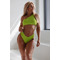 КУПАЛЬНІ Nebbia ТРУСИКИ CLASSIC BRAZIL BIKINI BOTTOM GREEN 454