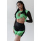 Велосипедки Fitzona Black Biker Shorts With Neon Green