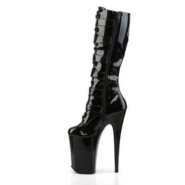 Сапоги Infinity-2049, каблук 9 дюймов, 5 1/4 дюйма, шнуровка спереди, черные