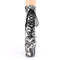 Чоботи Pleaser Adore-1020DP *7-дюймовий каблук, 2 3/4-дюймові черевики на шнурівці зпереду, блискавка збоку, білі/чорні