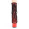 Ботинки Pleaser Adore-1020HFN *Каблук 7 дюймов, 2 3/4 дюйма, шнуровка спереди, боковая молния, красные/красный хром