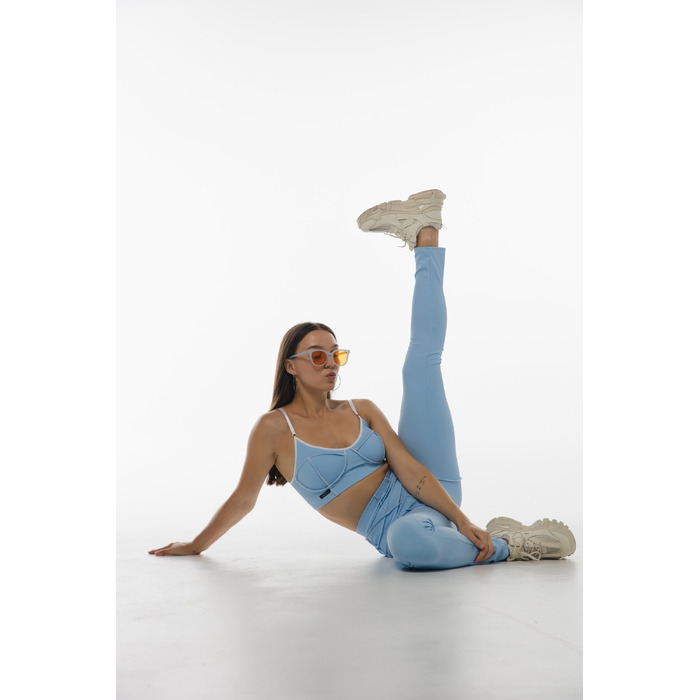 VIBE — Легінси З Рельєфами та Поясом Для Pole Dance, Heels Та Студійних Тренувань - синій
