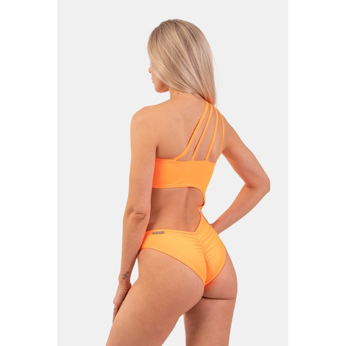 КУПАЛЬНИК ONE SHOULDER ASYMMETRICAL MONOKINI ORANGE NEON 458