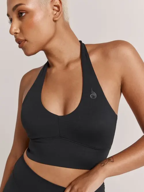 Топ Ryderwear NKD Arch Halter Sports Bra - Black