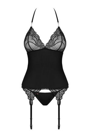 Корсет Obsessive 828-COR-1 corset & thong L/XL