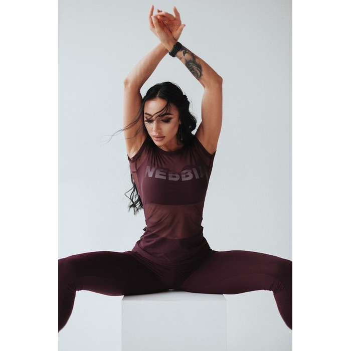 Футболка Flash-Mesh T-Shirt 665 Bordo