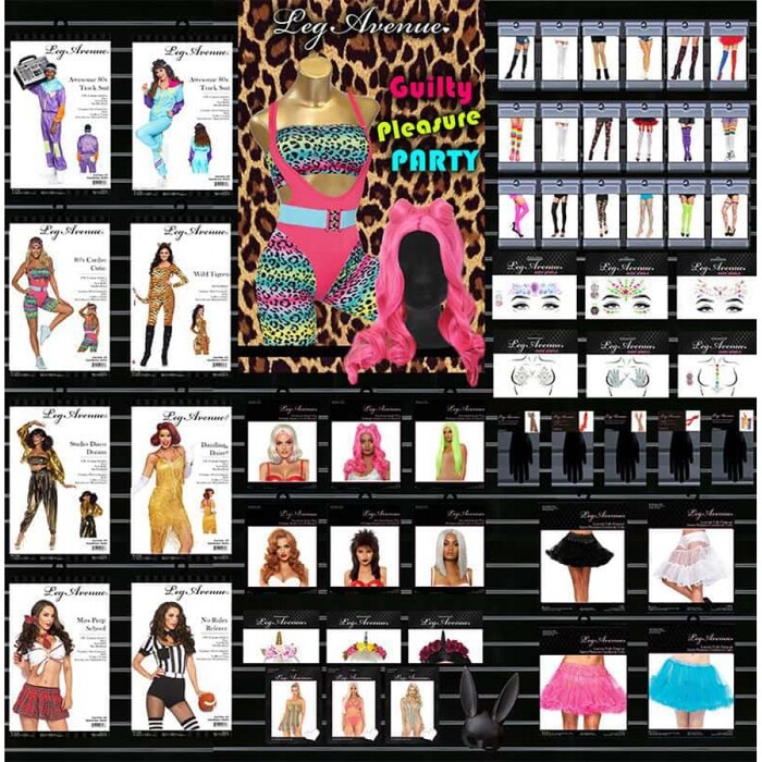 Червоно-сірий двокольоровий перука Leg Avenue