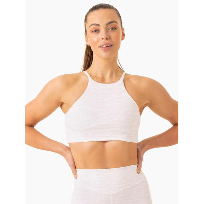 Топ Transform Reversible Sports Crop - White Zebra