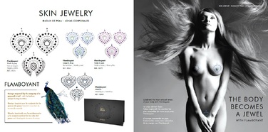 Прикраса для грудей MIMI Metallic Skin Transfer Bijoux Indiscrets