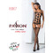 Комбінезон імітація корсета з панчохами Passion BS067 black