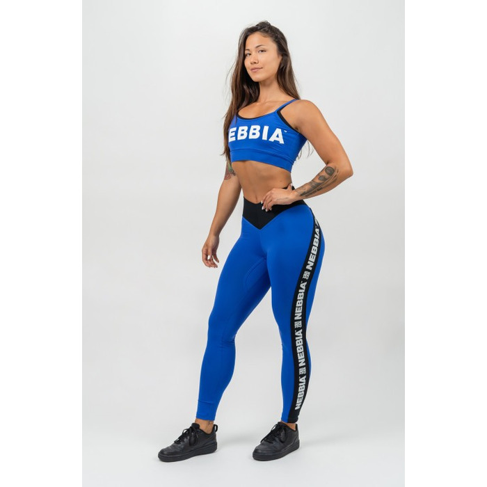 Легінси Nebbia High Waisted Side Stripe Leggings Iconic Blue 209