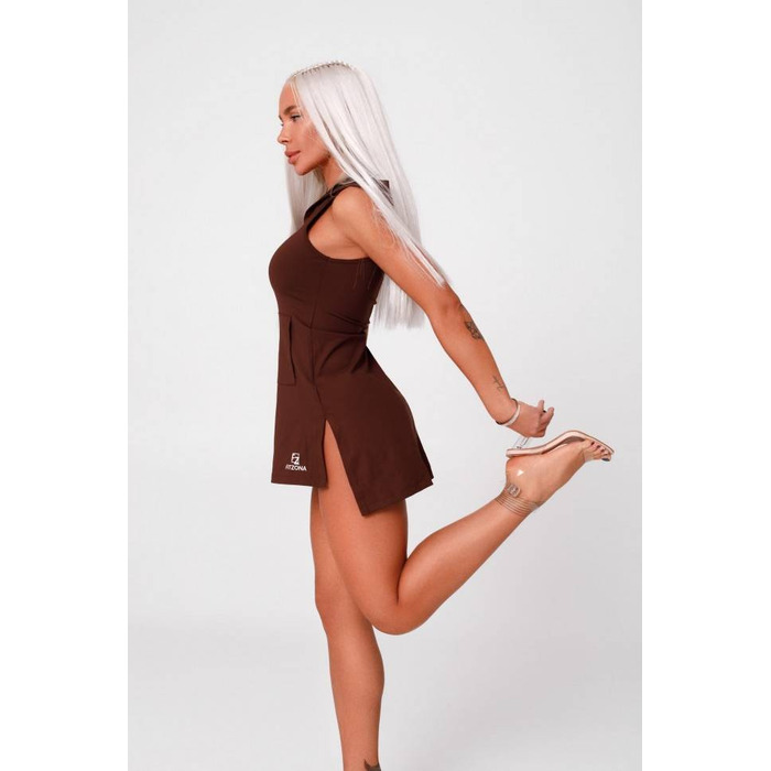 Плаття Fitzona Brown Dress With Hoodie 14410