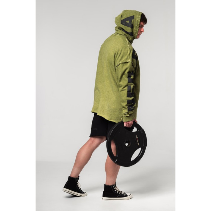 Худі Nebbia Washed-off Oversized Pullover Hoodie NO BS Green 371