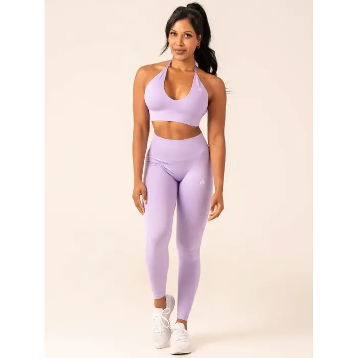 Топ Ryderwear Lift Rib Seamless Halter Sports Bra - Lavender