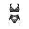 Мереживний комплект із 3 предметів Obsessive Donna Dream 3-pcs set M/L
