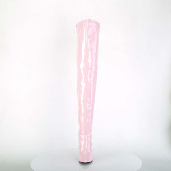 Сапоги Seduce-3000, каблук 5 дюймов, эластичные, однотонные, с боковой молнией, нежно-розовые