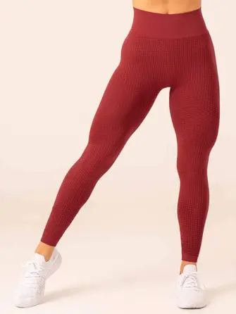 Легінси Ryderwear Honeycomb Scrunch Seamless Leggings - Berry