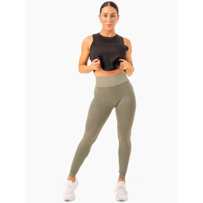 Леггинсы Honeycomb Scrunch Seamless Leggings - Khaki