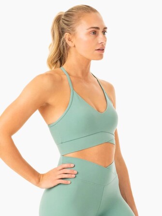 Топ Serene Cross Over Sports Bra - Green