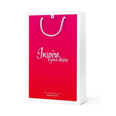 Пеньюар на косточках Obsessive LUVAE с трусиками в комплекте, черный, XS/S