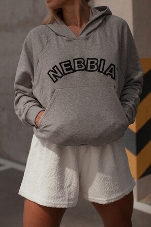 Худі Nebbia Iconic HERO Sweatshirt with a hoodie Light Grey 581