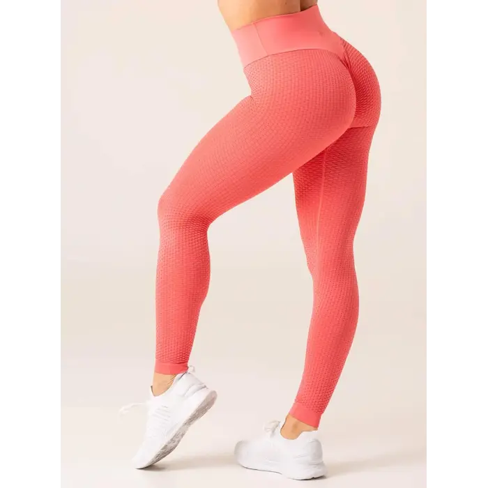 Легінси Ryderwear Honeycomb Scrunch Seamless Leggings - Coral Pink
