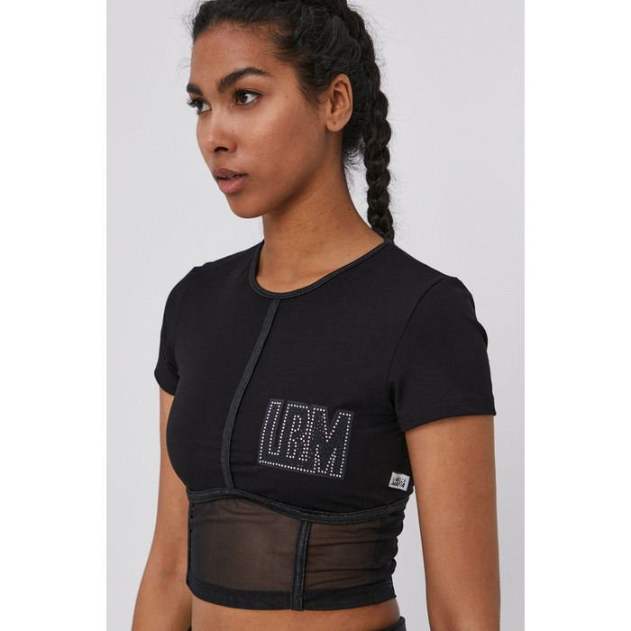 Топ Labellamafia CROPPED Black Night Black Tule 21315