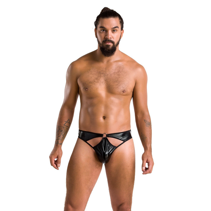 Сексуальні чоловічі стрінги, XXL/XXXL чорні Passion - 033 THONG PAUL