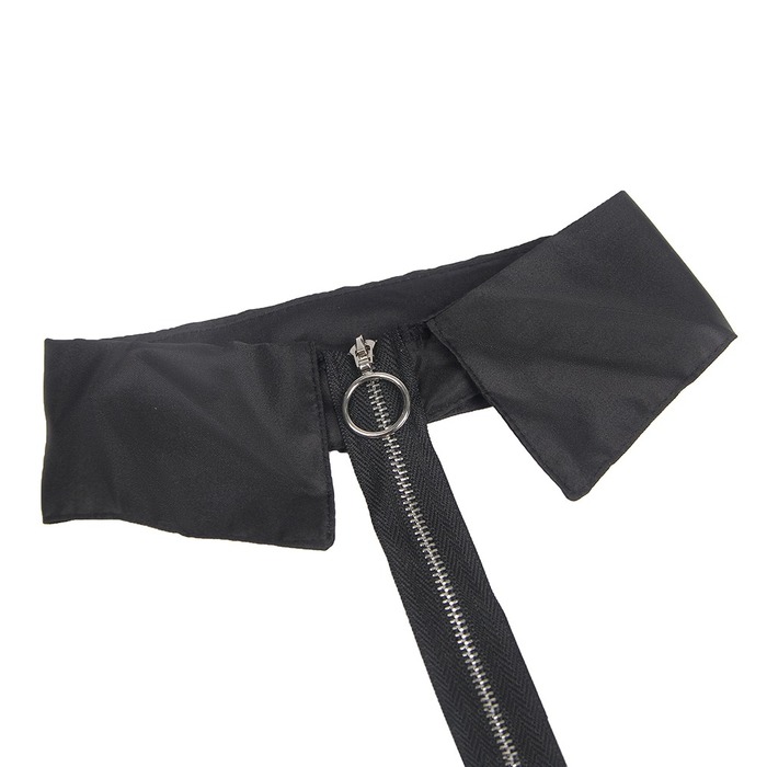 Сукня-костюм Star Night із застібками-блискавками та пажами для панчох, чорний, 5XL (без коробки)