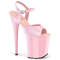 Босоножки Pleaser Flamingo-809, каблук 8 дюймов, ремешок на щиколотке 4 дюйма, нежно-розовый