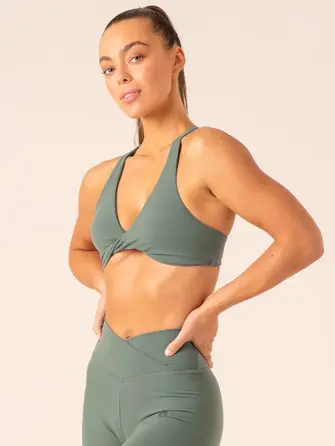Топ Ryderwear Momentum Twist Sports Bra - Forest Green