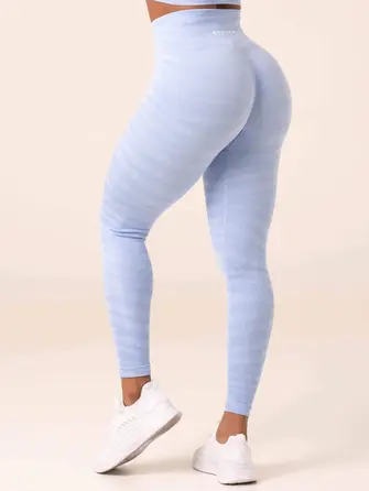 Леггинсы Ryderwear Zebra Seamless Leggings - Sky Blue Zebra