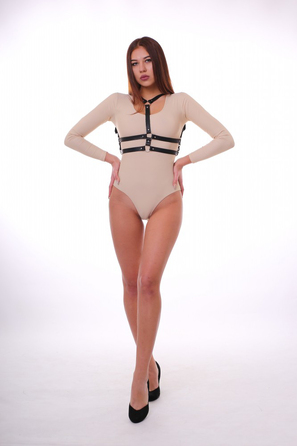 Портупея 'K2', екошкіра, ручна робота, чорний