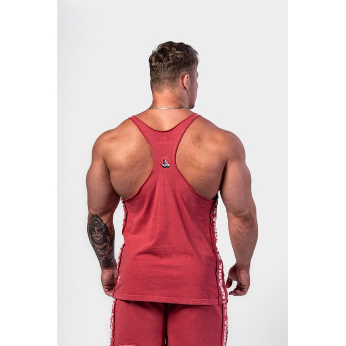 Майка Nebbia Washed Muscle Back Stringer GOLDEN AGE Red 791