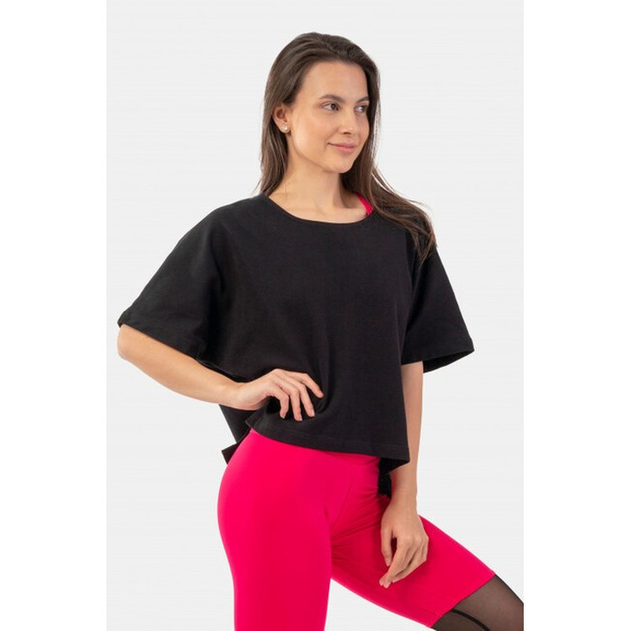 Футболка Organic Cotton Loose Fit 'The Minimalist” Crop Top 417 Black
