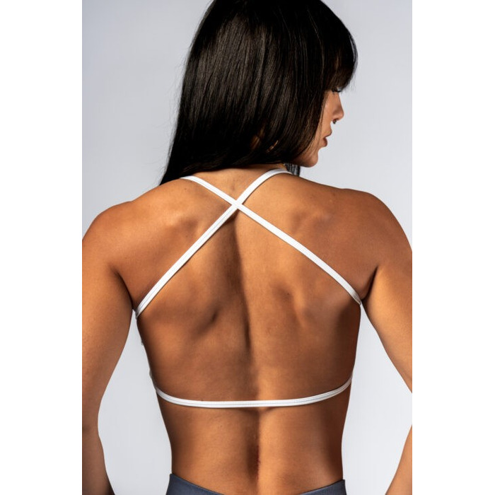 Топ Nebbia Open-Back Sports Bra POWER White 890