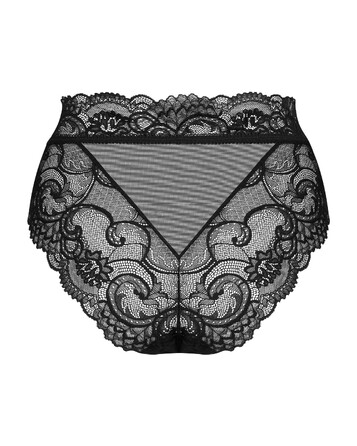 Трусики мереживні Obsessive Elizenes S \ M Black