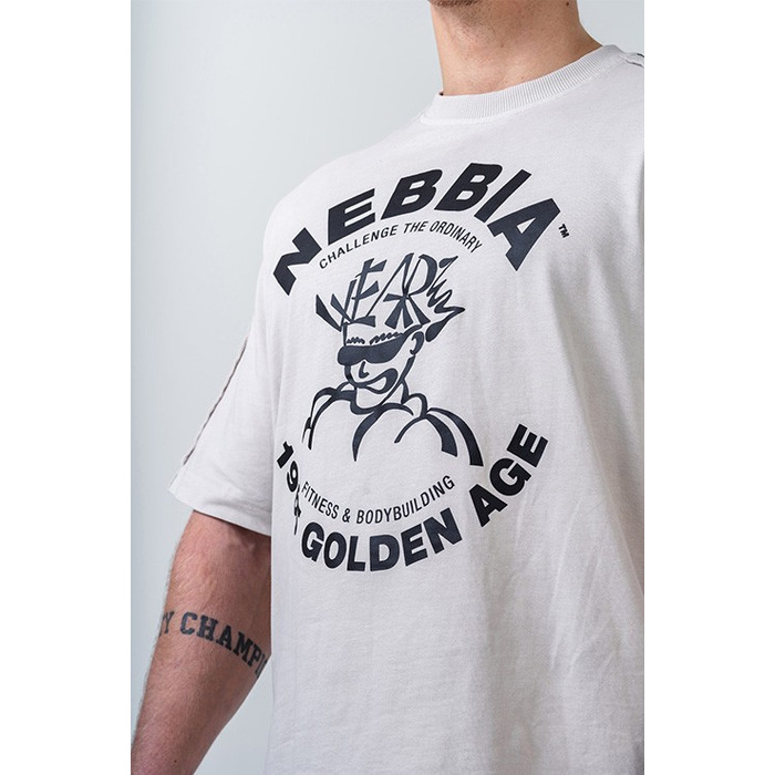 Футболка Nebbia Washed Oversized T-Shirt GOLDEN AGE Light Grey 790