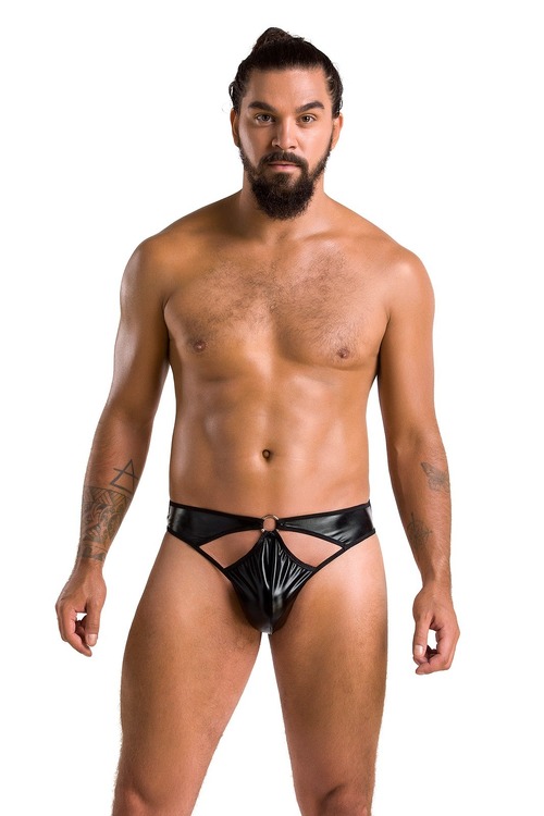 Сексуальні чоловічі стрінги, XXL/XXXL чорні Passion - 033 THONG PAUL