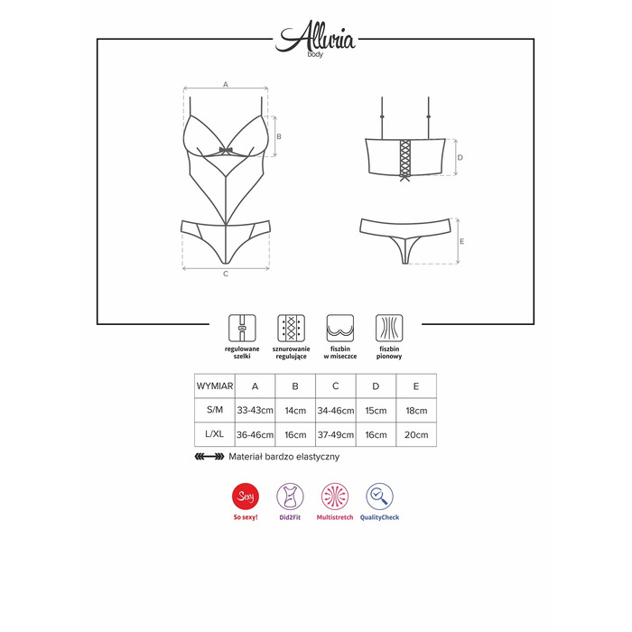 Боді Obsessive Alluria S/M