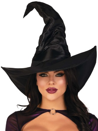 Большая шляпа ведьмы Leg Avenue Large Ruched Witch Hat O/S