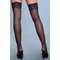 Мереживні панчохи BE WICKED Lace Over It Hold-Up Stockings - Black, OS