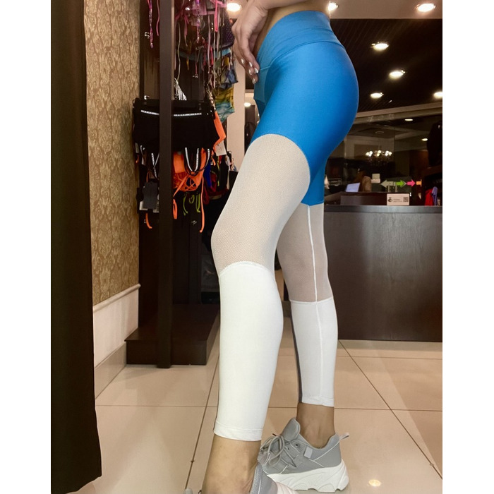 Легінси MyAngel Mesh on Thighs Blue/White