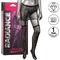 Пояс-спідниця із панчохами у сітку зі стразами Calexotics Garter Skirt Thigh Highs, чорний